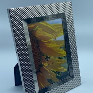 Silver Dent Pattern Picture Frame 4x6in